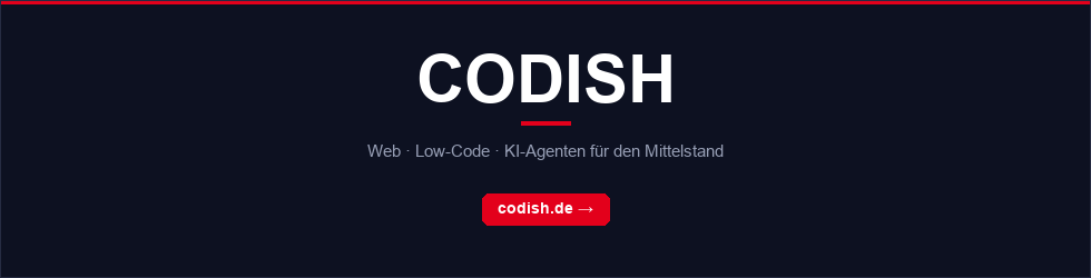 Anzeige: CODISH &ndash; Web, Low-Code und KI-Agenten